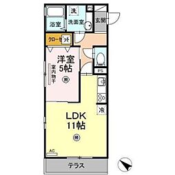 ベーレ 1LDKの間取図画像