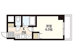 片山ビル2 1Kの間取図画像