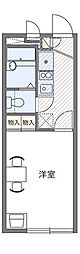 レオパレスシェルソレーユ 1Kの間取図画像