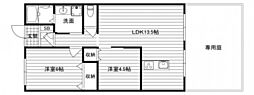 ボイス大河 2LDKの間取図画像