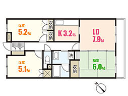 間取図画像 3LDK