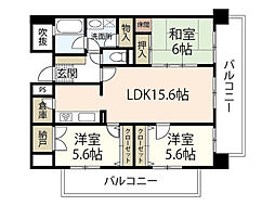 トレゾァ西原 3LDKの間取図画像