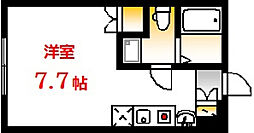 ウィートハウス ワンルームの間取図画像