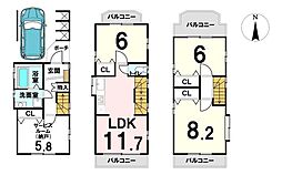 調布市富士見町　中古戸建 3SLDKの間取り