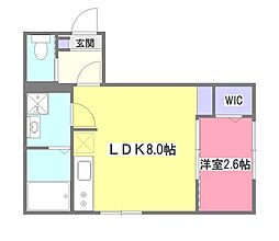 ＫＥＩＡＩ ＲＥＳＩＤＥＮＣＥ清瀬 II 1階1LDKの間取り
