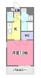 マインドフィールド新座駅南 1階1Kの間取り