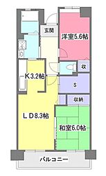 T'sgarden清瀬 2SLDKの間取図画像