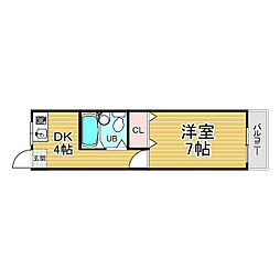 シャトーニューライフ 1DKの間取図画像