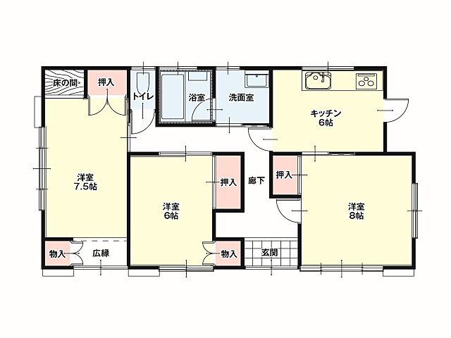 間取り 東茨城郡大洗町五反田
