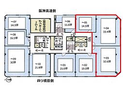四ツ橋セントラルビルの間取図画像
