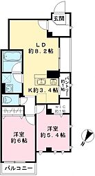 (仮称)ビューノ中央 2LDKの間取図画像