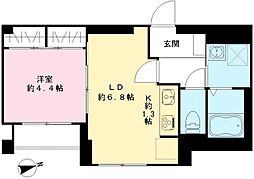 カーサ・マードレ 藤家 1LDKの間取図画像
