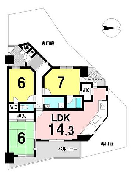 3LDKの間取り