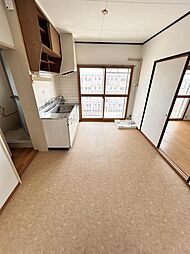 松高マンション B-44 4階3DKのリビング/ダイニング