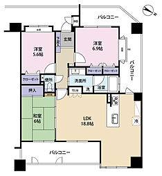 間取図画像 3LDK