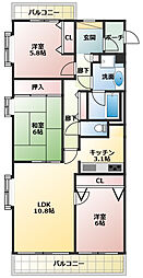 間取図画像 3LDK