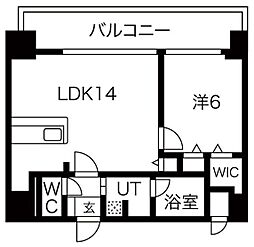 ファーストレジデンス栄 1LDKの間取図画像