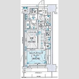 名古屋市昭和区桜山町3丁目マンション 1LDKの間取図画像