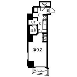 イースタンヒルズ八事 1Kの間取図画像