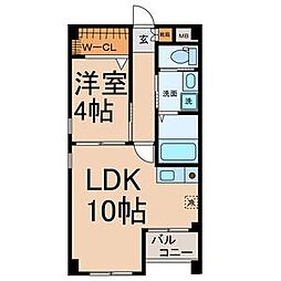 パークアベニュー東山 1LDKの間取図画像