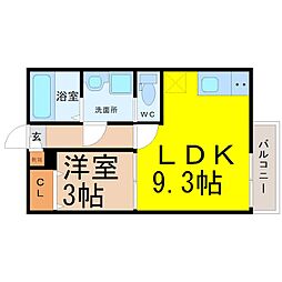 Felice 1LDKの間取図画像