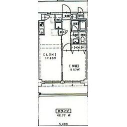 ヒルズ宮根台弐号館 1LDKの間取図画像