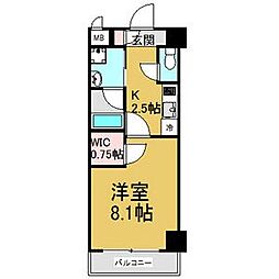 パークレジデンス上飯田駅前 1Kの間取図画像