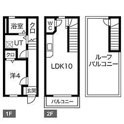 アークレジデンス大曽根 1LDKの間取図画像