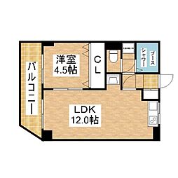 SAKURA檀渓 1LDKの間取図画像