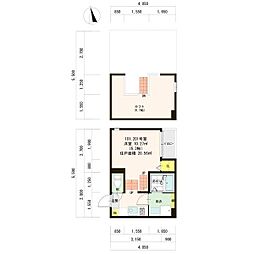 プランドール矢田 1階/-