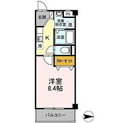 セントラルハイツ名古屋 1Kの間取図画像