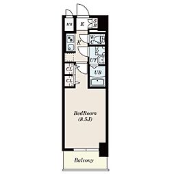 S-RESIDENCE黒川本通一丁目 1Kの間取図画像