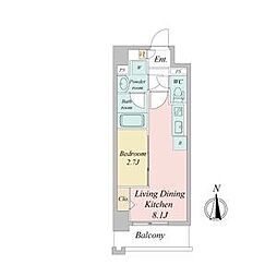ポルタニグラ大須 1LDKの間取図画像