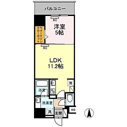 ダイワシティー大須 1LDKの間取図画像