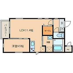 MiyabiChikusa 1LDKの間取図画像