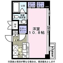 KDXレジデンス東桜1 ワンルームの間取図画像