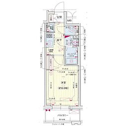 プレサンス千種アイル 1Kの間取図画像