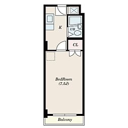 カーサノア八事 1階1Kの間取り