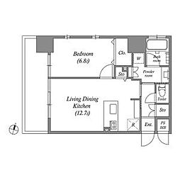 ファーストレジデンス栄 11階1LDKの間取り