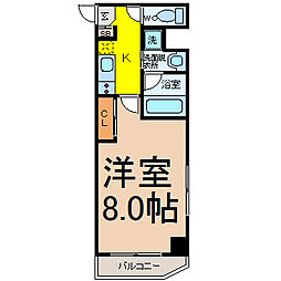 シティライフ池下西 4階1Kの間取り