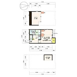 ヴィサージュ新栄 2階1SKの間取り