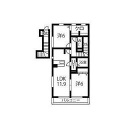 間取図画像 2LDK
