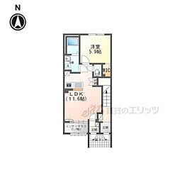 南京終7丁目アパート新築工事 1LDKの間取図画像