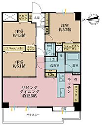 間取図画像 3LDK