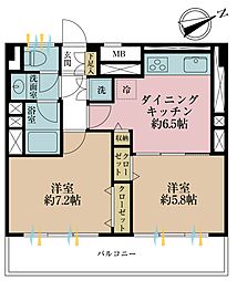 間取図画像 2DK