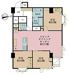 間取図画像 3LDK