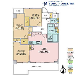 間取図画像 3LDK