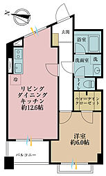 コーポ南大泉 1LDKの間取図画像