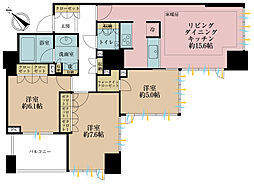 シティタワー池袋ウエストゲート 3LDKの間取り