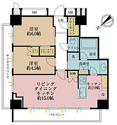 間取図画像 2LDK